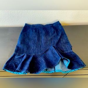 Leifsdottir (Anthropology) Pendulum Jean Skirt Size 10